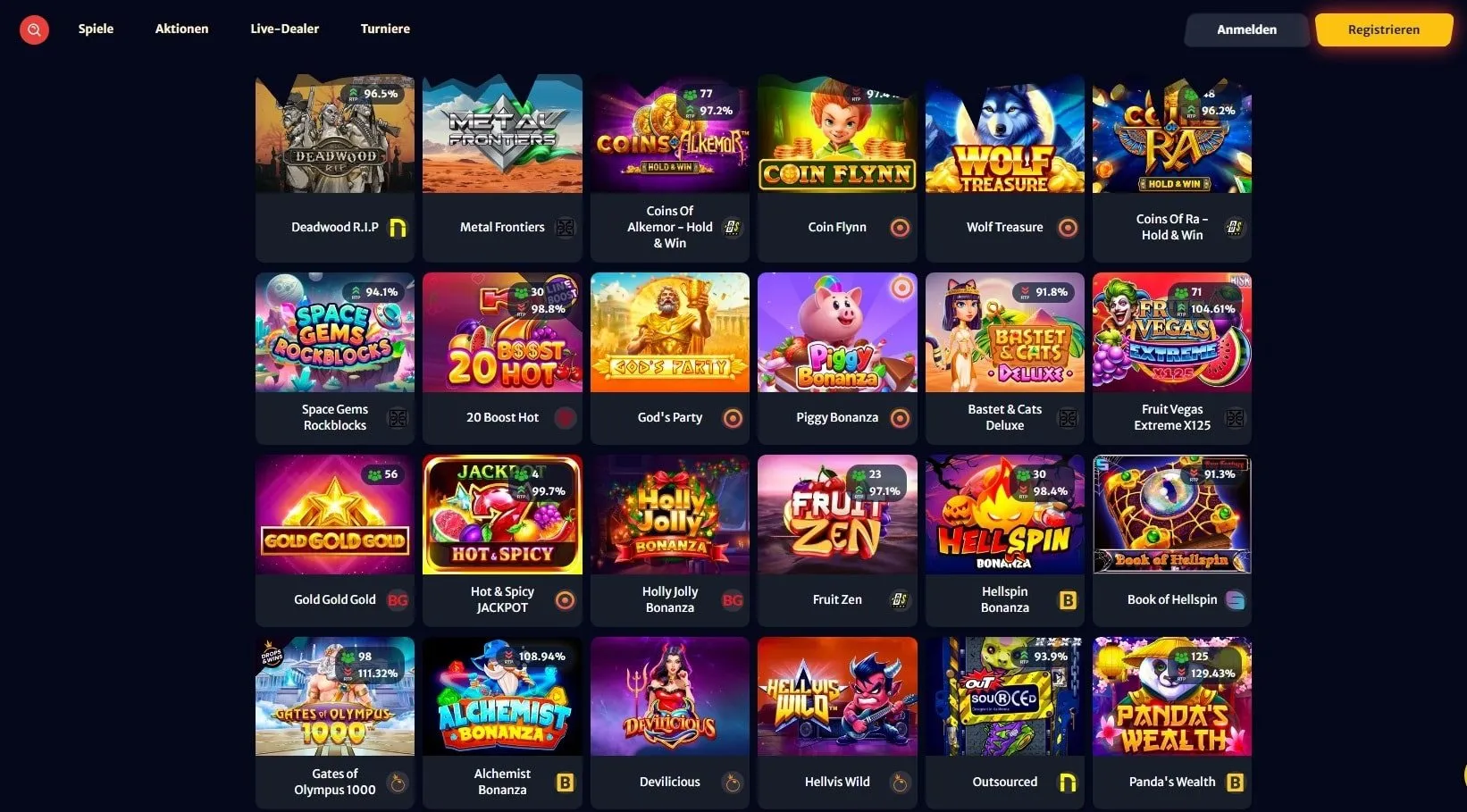 Hell Spin Casino Spielautomaten